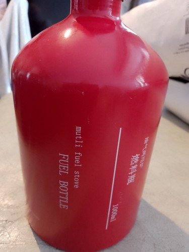 Red 1000ml metal - red, bottle