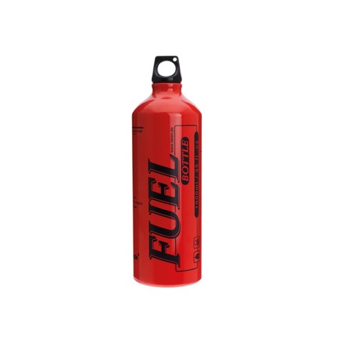 Aluminium fuel bottle red - aluminium,