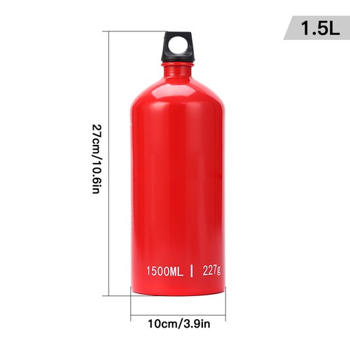Aluminum fuel bottle - aluminum, for