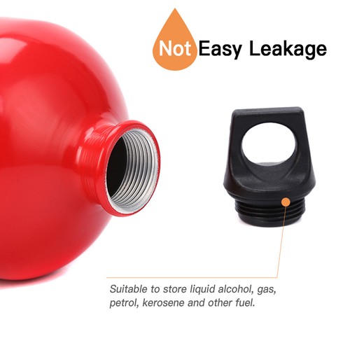 Aluminum oil fuel bottle - aluminum,